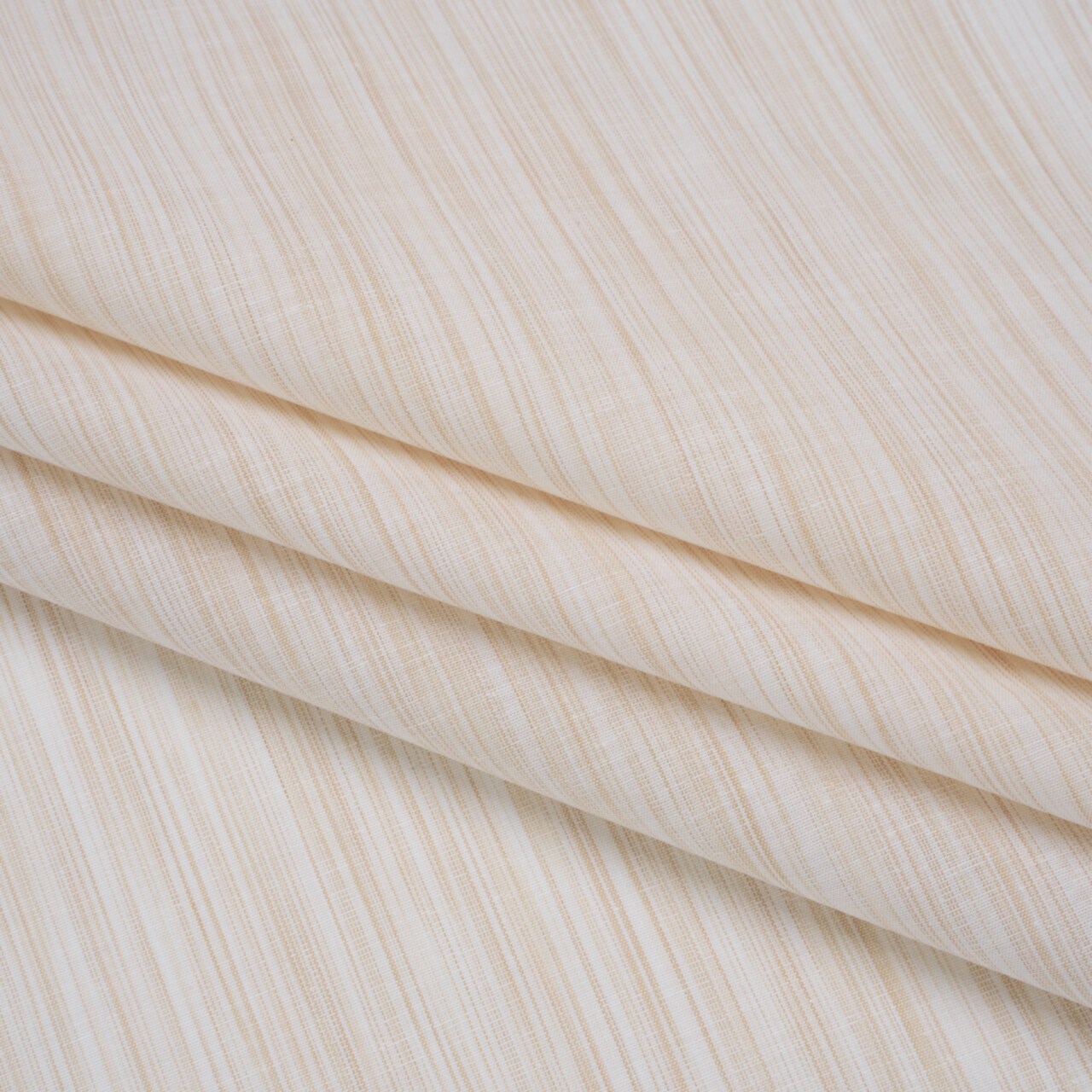 1 Yard Cream Striated Quilting Cotton Fabric Premium Drape Quality, 43 Inches Wide